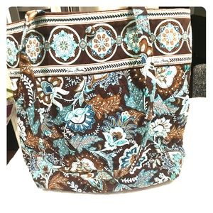 Vera Bradley “Java Blue” (retired) Tote